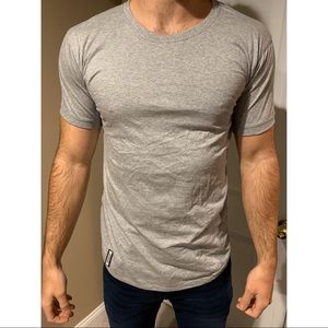 Grey Curved Hemmed Tee !NEVER WORN!